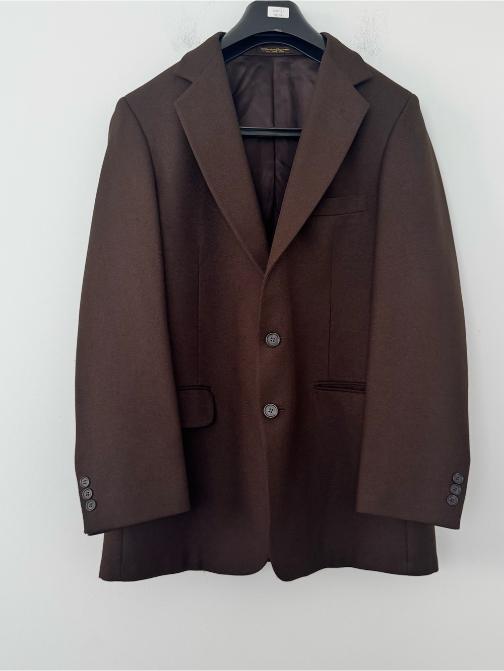 Vtg Custom Trinity Park Squire Brown Wool Blazer Sport Coat 40R Half Lined USA